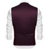 imageCOOFANDY Mens Suit Vest Slim Fit Business Formal Waistcoat Casual Dress VestWine Red
