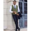 imageCOOFANDY Mens Suit Vest VNeck Casual Business Vests Lightweight Slim Fit Formal Dress Waistcoat for Wedding PartyArmy Green
