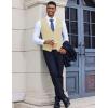 imageCOOFANDY Mens Suit Vest VNeck Casual Business Vests Lightweight Slim Fit Formal Dress Waistcoat for Wedding PartyBeige