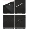 imageCOOFANDY Mens Suit Vest VNeck Casual Business Vests Lightweight Slim Fit Formal Dress Waistcoat for Wedding PartyBlack