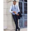 imageCOOFANDY Mens Suit Vest VNeck Casual Business Vests Lightweight Slim Fit Formal Dress Waistcoat for Wedding PartyLight Blue