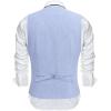 imageCOOFANDY Mens Suit Vest VNeck Casual Business Vests Lightweight Slim Fit Formal Dress Waistcoat for Wedding PartyLight Blue