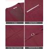 imageCOOFANDY Mens Suit Vest VNeck Casual Business Vests Lightweight Slim Fit Formal Dress Waistcoat for Wedding PartyWine Red