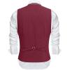 imageCOOFANDY Mens Suit Vest VNeck Casual Business Vests Lightweight Slim Fit Formal Dress Waistcoat for Wedding PartyWine Red