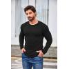 imageCOOFANDY Men 2 Pack Muscle Fitted T Shirt Gym Workout Athletic Long Sleeves TeeBlack