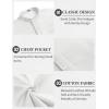 imageCOOFANDY Mens 2 Pieces Cotton Linen Set Casual Short Sleeve Henley Shirts Beach Yoga Pants Summer OutfitsAll White