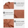 imageCOOFANDY Mens 2 Pieces Cotton Linen Set Casual Short Sleeve Henley Shirts Beach Yoga Pants Summer OutfitsCaramel