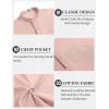 imageCOOFANDY Mens 2 Pieces Cotton Linen Set Casual Short Sleeve Henley Shirts Beach Yoga Pants Summer OutfitsPink