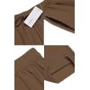 imageCOOFANDY Mens Casual Linen Summer Beach Pants Lightweight Drawstring Elastic Waist Yoga TrousersCoffee