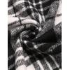imageCOOFANDY Mens Flannel Plaid Pants Drawstring Cotton Casual Lounge Pants with PocketsBlack White Tartan