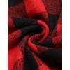 imageCOOFANDY Mens Flannel Plaid Pants Drawstring Cotton Casual Lounge Pants with PocketsRed Black Plaid