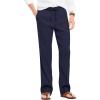 imageCOOFANDY Mens Casual Linen Summer Beach Pants Lightweight Drawstring Elastic Waist Yoga TrousersNavy Blue