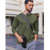 imageCOOFANDY Long Sleeve Shirts for Men Moisture Wicking Activewear TShirts Sun Protection ShirtsArmy Green