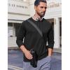imageCOOFANDY Long Sleeve Shirts for Men Moisture Wicking Activewear TShirts Sun Protection ShirtsBlack