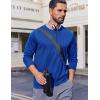 imageCOOFANDY Long Sleeve Shirts for Men Moisture Wicking Activewear TShirts Sun Protection ShirtsDark Blue