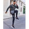 imageCOOFANDY Long Sleeve Shirts for Men Moisture Wicking Activewear TShirts Sun Protection ShirtsDark Grey