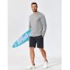 imageCOOFANDY Long Sleeve Shirts for Men Moisture Wicking Activewear TShirts Sun Protection ShirtsLight Grey