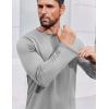 imageCOOFANDY Long Sleeve Shirts for Men Moisture Wicking Activewear TShirts Sun Protection ShirtsLight Grey