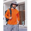 imageCOOFANDY Long Sleeve Shirts for Men Moisture Wicking Activewear TShirts Sun Protection ShirtsOrange