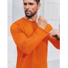 imageCOOFANDY Long Sleeve Shirts for Men Moisture Wicking Activewear TShirts Sun Protection ShirtsOrange