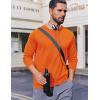 imageCOOFANDY Long Sleeve Shirts for Men Moisture Wicking Activewear TShirts Sun Protection ShirtsOrange