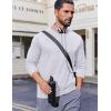 imageCOOFANDY Long Sleeve Shirts for Men Moisture Wicking Activewear TShirts Sun Protection ShirtsWhite
