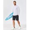 imageCOOFANDY Long Sleeve Shirts for Men Moisture Wicking Activewear TShirts Sun Protection ShirtsWhite