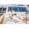 imageCOOFANDY Mens 2 Piece Cotton Sets Casual Long Sleeve Cuban Henley Shirt and Loose Pants Set Beach Vacation OutfitsAll White