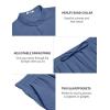 imageCOOFANDY Mens 2 Piece Cotton Sets Casual Short Sleeve Henley Shirts and Beach Pants with Pockets Summer Vacation OutfitsDenim Blue