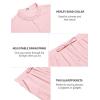 imageCOOFANDY Mens 2 Piece Cotton Sets Casual Short Sleeve Henley Shirts and Beach Pants with Pockets Summer Vacation OutfitsPink