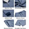 imageCOOFANDY Mens 2 Piece Tracksuit Set Polo Athletic Sweatsuit Quarter Zip Jogging Long Sleeve Casual Sports OutfitsNavy Blue Jacquard