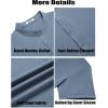 imageCOOFANDY Mens Casual Henley Shirt Short Sleeve Band Collar Shirt Summer Beach Hippie Vacation T Shirt with ButtonDeep Blue