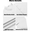 imageCOOFANDY Mens Casual Henley Shirt Short Sleeve Band Collar Shirt Summer Beach Hippie Vacation T Shirt with ButtonWhite