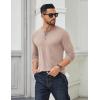 imageCOOFANDY Mens Cotton Henley Shirts Long Sleeve TShirts Casual Pullover Shirt Soft Stretch Basic Tees Fall TopsBeige