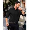 imageCOOFANDY Mens Dress Shirts Long Sleeve Business Casual Button Down Shirts Regular Fit Formal ShirtsBlack