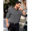 imageCOOFANDY Mens Dress Shirts Long Sleeve Business Casual Button Down Shirts Regular Fit Formal ShirtsDark Grey