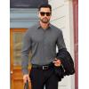 imageCOOFANDY Mens Dress Shirts Long Sleeve Business Casual Button Down Shirts Regular Fit Formal ShirtsDark Grey