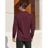 imageCOOFANDY Mens Dress Shirts Long Sleeve Business Casual Button Down Shirts Regular Fit Formal ShirtsDate Red