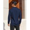imageCOOFANDY Mens Dress Shirts Long Sleeve Business Casual Button Down Shirts Regular Fit Formal ShirtsDeep Blue