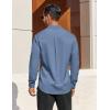 imageCOOFANDY Mens Dress Shirts Long Sleeve Business Casual Button Down Shirts Regular Fit Formal ShirtsGrey Blue