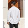 imageCOOFANDY Mens Dress Shirts Long Sleeve Business Casual Button Down Shirts Regular Fit Formal ShirtsWhite