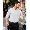 imageCOOFANDY Mens Dress Shirts Long Sleeve Business Casual Button Down Shirts Regular Fit Formal ShirtsWhite