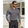 imageCOOFANDY Mens Dress Shirts Long Sleeve Button Down Shirts Regular Fit Business Casual ShirtsDark Gray