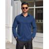 imageCOOFANDY Mens Dress Shirts Long Sleeve Button Down Shirts Regular Fit Business Casual ShirtsDenim Blue