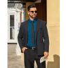 imageCOOFANDY Mens Dress Shirts Long Sleeve Button Down Shirts Regular Fit Business Casual ShirtsLake Blue