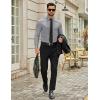 imageCOOFANDY Mens Dress Shirts Long Sleeve Button Down Shirts Regular Fit Business Casual ShirtsLight Gray