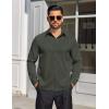 imageCOOFANDY Mens Dress Shirts Long Sleeve Button Down Shirts Regular Fit Business Casual ShirtsOlive Green
