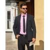 imageCOOFANDY Mens Dress Shirts Long Sleeve Button Down Shirts Regular Fit Business Casual ShirtsPink