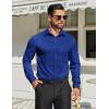 imageCOOFANDY Mens Dress Shirts Long Sleeve Button Down Shirts Regular Fit Business Casual ShirtsRoyal Blue