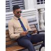 imageCOOFANDY Mens Dress Shirts Long Sleeve Casual Button Down Shirt Solid Wrinkle Free Formal Business ShirtsLight Khaki